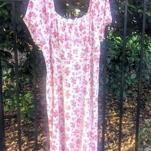 Short sleeve summer maxi dress